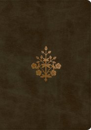 ESV Study Bible, Large Print (TruTone, Olive, Branch Design)