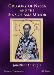 Gregory of Nyssa and the Sins of Asia Minor