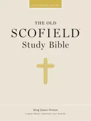 KJV Old Scofield Study Bible Large Print Edition Bonded Leather Black