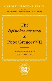 Epistolae Vagantes Of Pope Gregory Vii