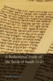 A Redactional Study of the Book of Isaiah 13-23