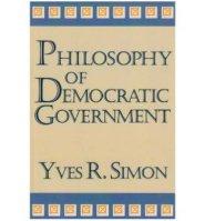 Philosophy of Democratic Government