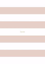 Spirit Stationery Striped A5 Notebook - Dusty Pink