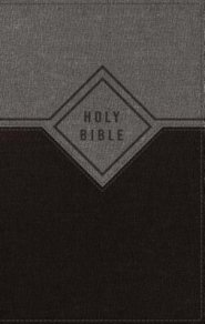 NIV Premium Gift Bible, Leathersoft, Black/Gray, Red Letter Edition, Comfort Print