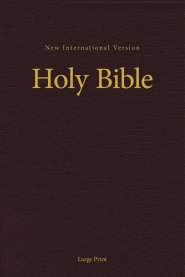 NIV, Pew and Worship Bible, Large Print, Hardcover, Burgundy