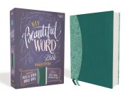 NIV, Beautiful Word Bible, Updated Edition, Peel/Stick Bible Tabs, Leathersoft, Teal, Red Letter, Comfort Print