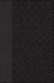 NIV, Thinline Bible, Compact, Leathersoft, Black/Gray, Red Letter, Comfort Print