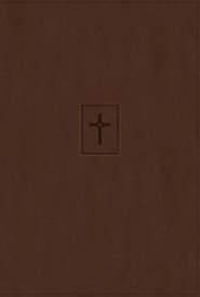 NIV, Thinline Bible, Large Print, Leathersoft, Brown, Red Letter, Comfort Print