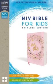 NIV Bible for Kids, Flexcover, Pink/Gold, Red Letter Edition, Comfort Print: Thinline Edition