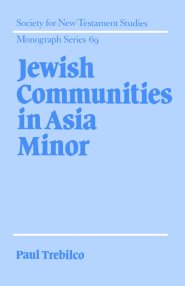 Jewish Communities In Asia Minor