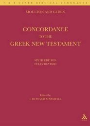 A Concordance to the Greek New Testament