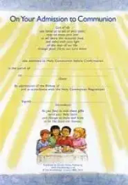 Admission to Communion Certificates Pack of 10