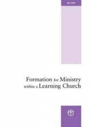 Formation for Ministry within a Learning Church