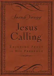 Jesus Calling, Small Brown Leathersoft, with Scripture References