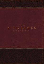 The King James Study Bible, Imitation Leather, Burgundy, Indexed, Full-Color Edition