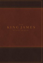 The King James Study Bible, Imitation Leather, Brown, Indexed, Full-Color Edition