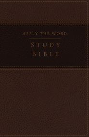 Nkjv, Apply the Word Study Bible, Large Print, Imitation Leather, Brown, Red Letter Edition