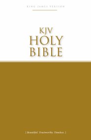 KJV Economy Bible, Gold, Paperback, Plan Of Salvation, 30-Day Reading Plan, Sectional Headings