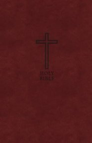 KJV, Value Thinline Bible, Large Print, Imitation Leather, Burgundy, Red Letter Edition