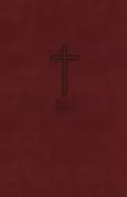 KJV, Value Thinline Bible, Large Print, Imitation Leather, Burgundy, Red Letter Edition