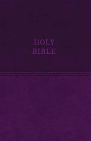 KJV, Value Thinline Bible, Large Print, Imitation Leather, Purple, Red Letter Edition