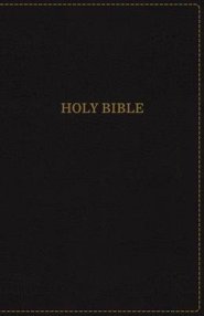 KJV, Thinline Bible, Large Print, Imitation Leather, Black, Red Letter Edition