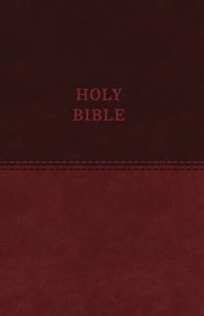 KJV, Value Thinline Bible, Standard Print, Imitation Leather, Brown, Red Letter Edition