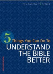 5 Things You Can Do to Understand the Bible Better