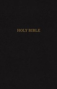 KJV, Reference Bible, Giant Print, Bonded Leather, Black, Red Letter Edition