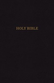 KJV, Reference Bible, Giant Print, Bonded Leather, Black, Indexed, Red Letter Edition