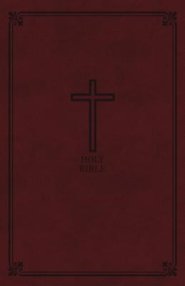 KJV, Reference Bible, Personal Size Giant Print, Imitation Leather, Burgundy, Indexed, Red Letter Edition