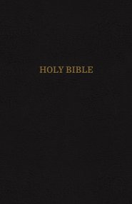 KJV, Reference Bible, Super Giant Print, Leather-Look, Black, Indexed, Red Letter Edition