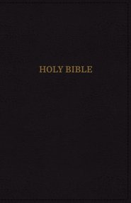 KJV, Deluxe Reference Bible, Super Giant Print, Imitation Leather, Black, Indexed, Red Letter Edition