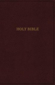 KJV, Deluxe Reference Bible, Super Giant Print, Imitation Leather, Burgundy, Red Letter Edition