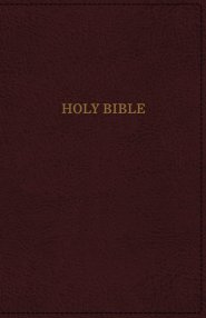 KJV, Deluxe Reference Bible, Super Giant Print, Imitation Leather, Burgundy, Indexed, Red Letter Edition