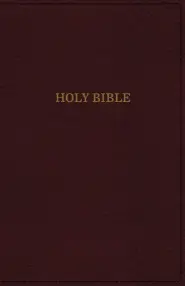 KJV, Deluxe Reference Bible, Super Giant Print, Imitation Leather, Burgundy, Indexed, Red Letter Edition