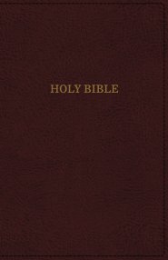 KJV, Deluxe Thinline Reference Bible, Imitation Leather, Burgundy, Red Letter Edition