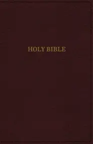 KJV, Deluxe Thinline Reference Bible, Imitation Leather, Burgundy, Red Letter Edition