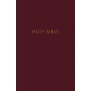 NKJV Pew Bible, Burgundy, Hardcover, Red Letter, Comfort Print, Charts, Maps