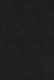 NKJV, Single-Column Reference Bible, Premium Goatskin Leather, Black, Premier Collection, Comfort Print