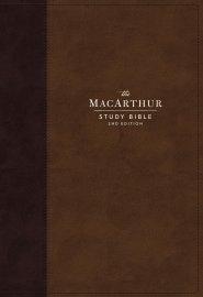 NKJV, MacArthur Study Bible, 2nd Edition, Leathersoft, Brown, Thumb Indexed, Comfort Print