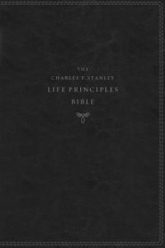 The NKJV, Charles F. Stanley Life Principles Bible, 2nd Edition, Leathersoft, Black, Comfort Print