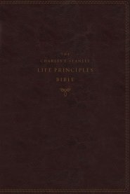 The NKJV, Charles F. Stanley Life Principles Bible, 2nd Edition, Leathersoft, Burgundy, Thumb Indexed, Comfort Print