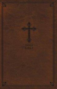 KJV Holy Bible: Thinline, Brown Leathersoft, Red Letter, Comfort Print: King James Version