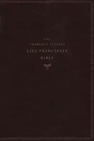 NASB, Charles F. Stanley Life Principles Bible, 2nd Edition, Leathersoft, Burgundy, Comfort Print