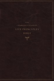 NASB, Charles F. Stanley Life Principles Bible, 2nd Edition, Leathersoft, Burgundy, Thumb Indexed, Comfort Print