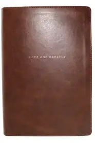 Love God Greatly Bible: A SOAP Method Study Bible for Women (NET, Brown Leathersoft, Comfort Print)