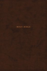 NKJV, Reference Bible, Classic Verse-by-Verse, Center-Column, Leathersoft, Brown, Red Letter, Comfort Print