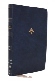 NKJV Holy Bible, Super Giant Print Reference Bible, Blue Leathersoft, 43,000 Cross references, Red Letter, Comfort Print: New King James Version