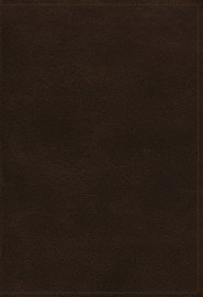 NKJV, Large Print Verse-by-Verse Reference Bible, Maclaren Series, Genuine Leather, Brown, Thumb Indexed, Comfort Print